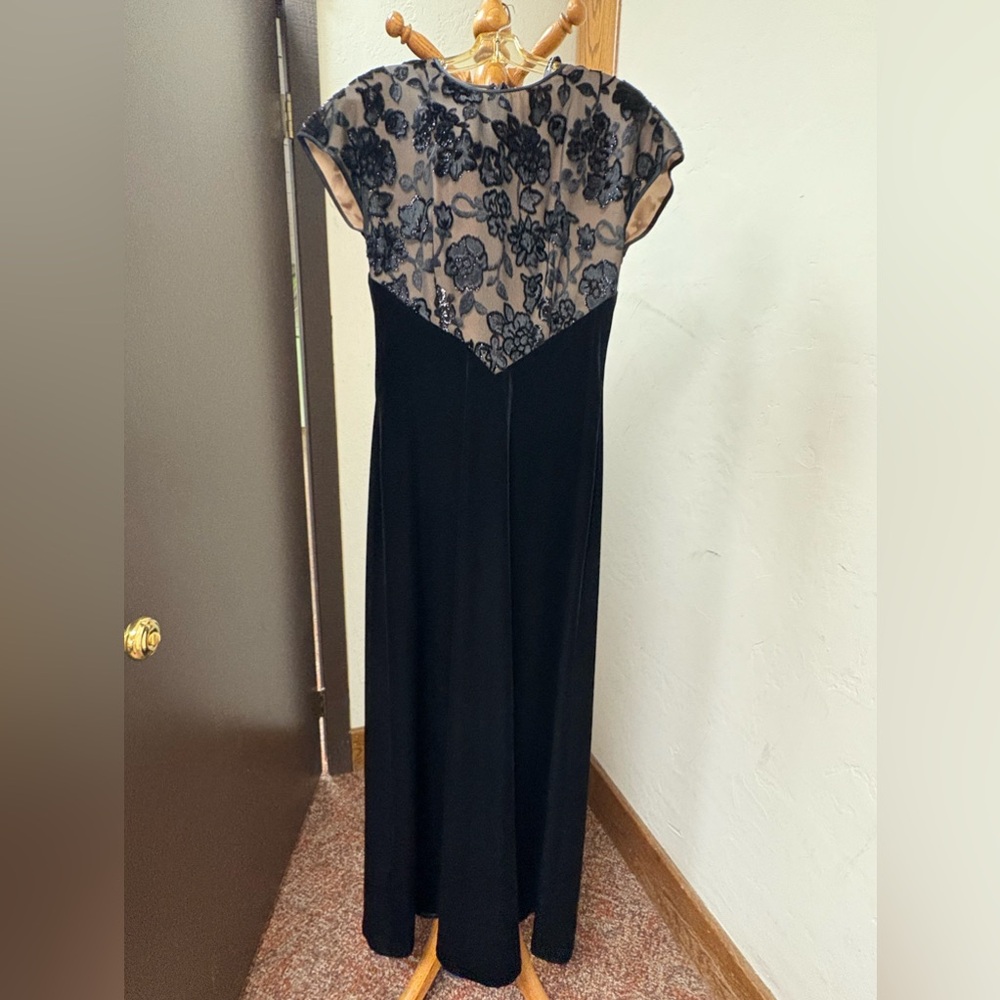 Tom Bara velvet floral dress